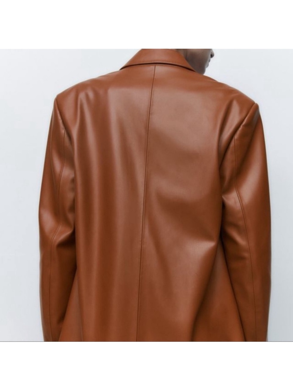 Zara Faux leather Oversized blazer - Picture 11 of 12